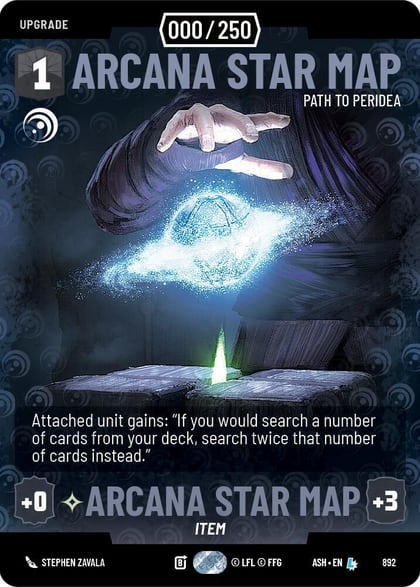 Arcana Star Map - Path to Peridea (Serialized), Ashes of the Empire 892