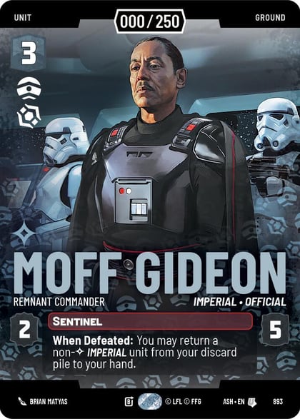 Moff Gideon - Remnant Commander (Serialized), Ashes of the Empire 893