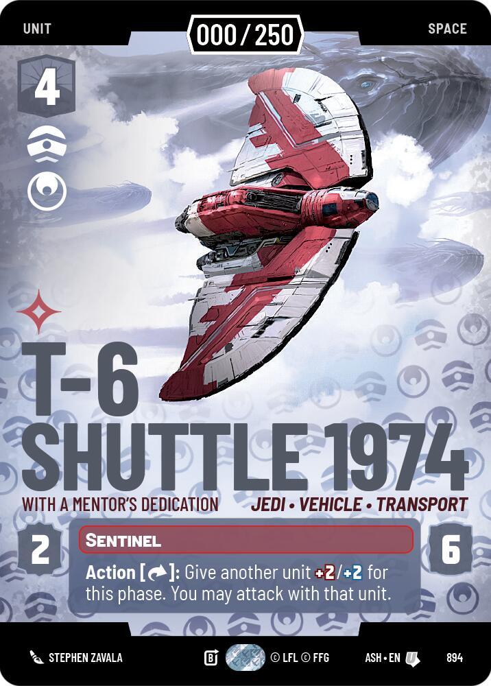 T-6 Shuttle 1974 - With a Mentor's Dedication (Serialized), Ashes of the Empire 894