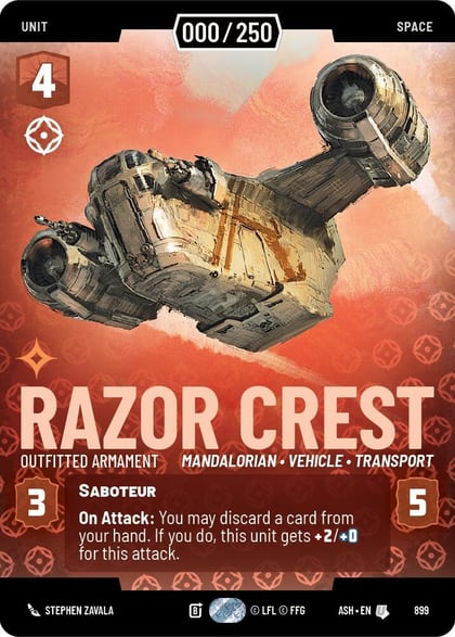 Razor Crest - Outfitted Armament (Serialized), Ashes of the Empire 899