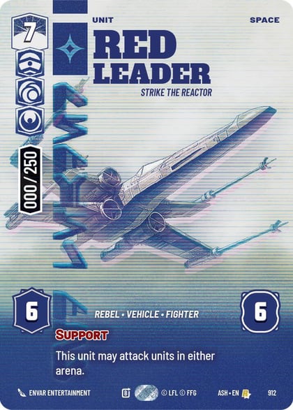 Red Leader - Strike the Reactor (Serialized), Ashes of the Empire 912