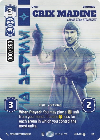Crix Madine - Strike Team Strategist (Serialized), Ashes of the Empire 915