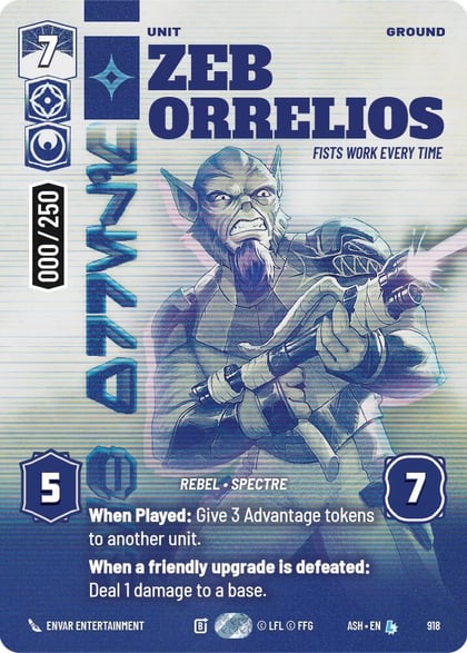 Zeb Orrelios - Fists Work Every Time (Serialized), Ashes of the Empire 918