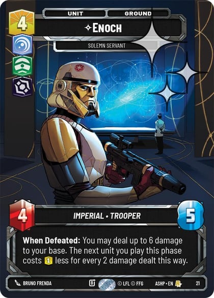 Enoch - Solemn Servant (Foil), Ashes of the Empire - Weekly Play Promos 21