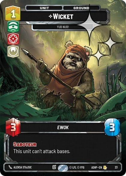 Wicket - Yub Nub! (Foil), Ashes of the Empire - Weekly Play Promos 23