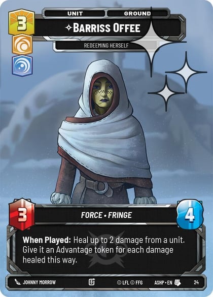 Barriss Offee (Foil), Ashes of the Empire - Weekly Play Promos 24