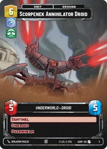 Scorpenek Annihilator Droid, Ashes of the Empire - Weekly Play Promos 2