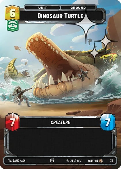 Dinosaur Turtle (Foil), Ashes of the Empire - Weekly Play Promos 33