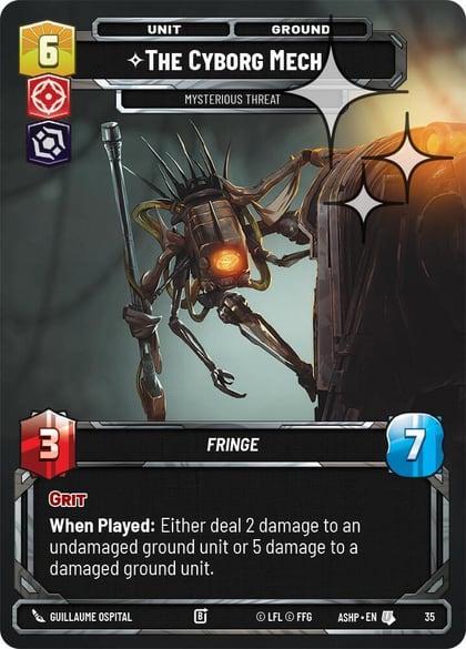 The Cyborg Mech - Mysterious Threat (Foil), Ashes of the Empire - Weekly Play Promos 35