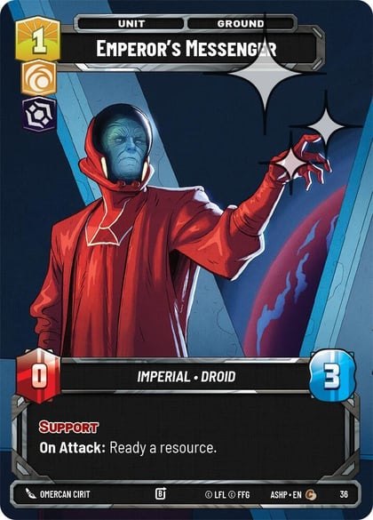 Emperor's Messenger (Foil), Ashes of the Empire - Weekly Play Promos 36