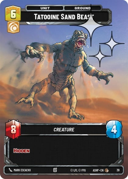 Tatooine Sand Beast (Foil), Ashes of the Empire - Weekly Play Promos 39