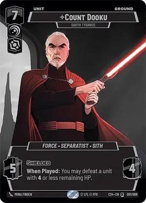 Count Dooku - Darth Tyranus, 2024 Convention Exclusive 001/006