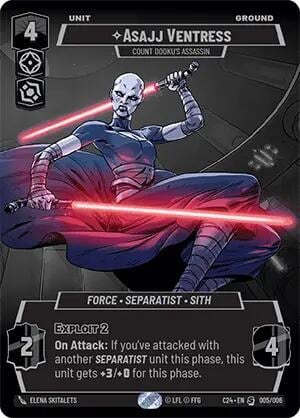 Asajj Ventress - Count Dooku's Assassin, 2024 Convention Exclusive 005/006
