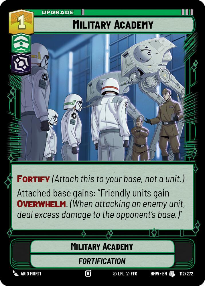 Military Academy, Homeworlds 112/272
