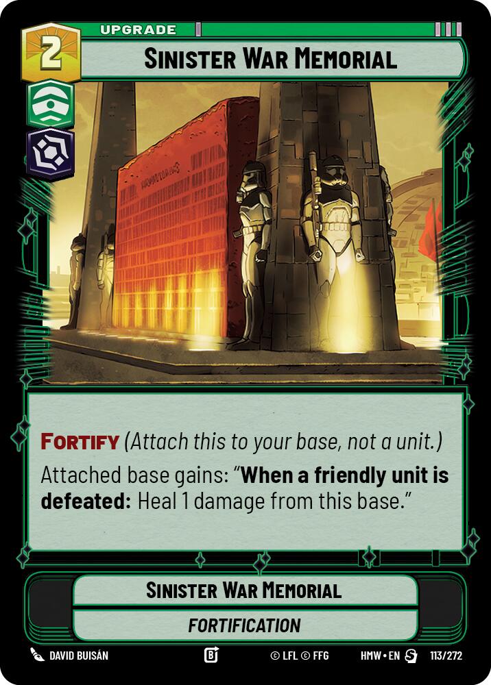 Sinister War Memorial, Homeworlds 113/272