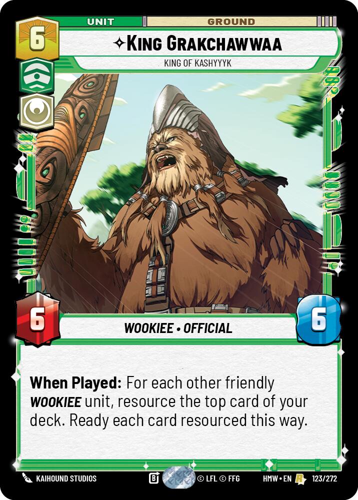 King Grakchawwaa - King of Kashyyyk, Homeworlds 123/272