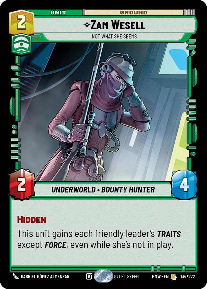 Zam Wesell - Not What She Seems, Homeworlds 134/272