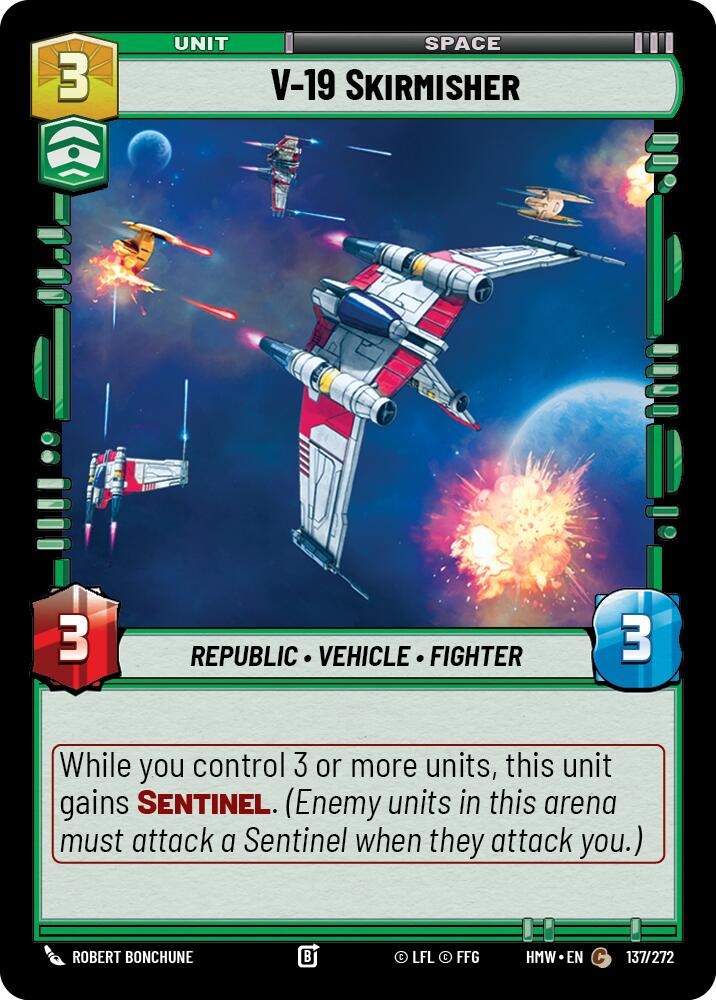 V-19 Skirmisher, Homeworlds 137/272