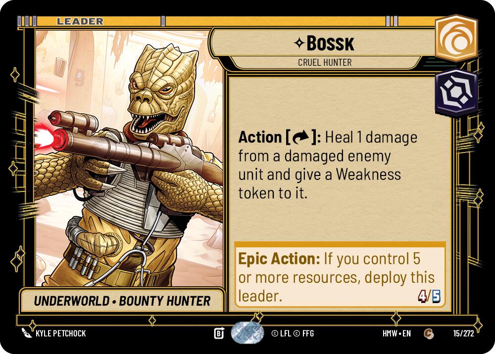 Bossk - Cruel Hunter, Homeworlds 15/272