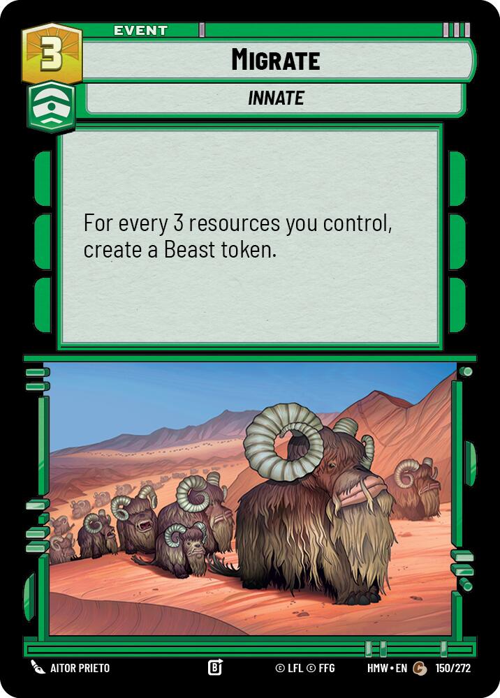 Migrate, Homeworlds 150/272