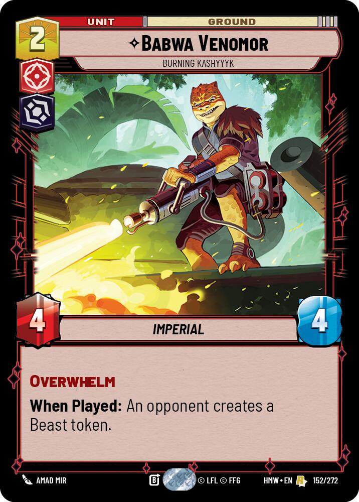 Babwa Venomor - Burning Kashyyyk, Homeworlds 152/272