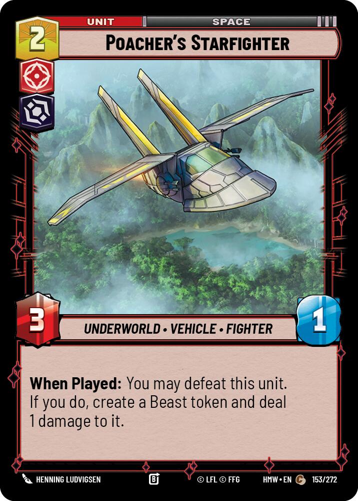 Poacher's Starfighter, Homeworlds 153/272