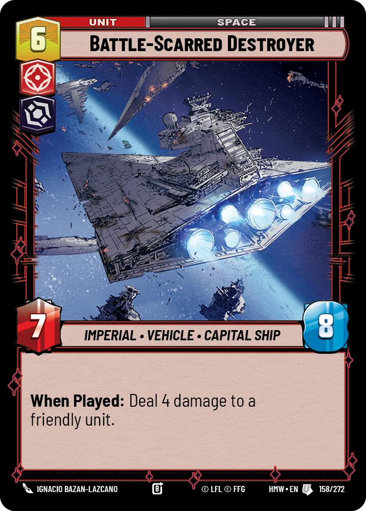 Battle-Scarred Destroyer, Homeworlds 158/272