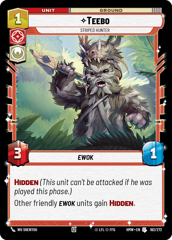 Teebo - Striped Hunter, Homeworlds 162/272