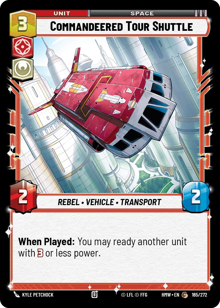 Commandeered Tour Shuttle, Homeworlds 165/272