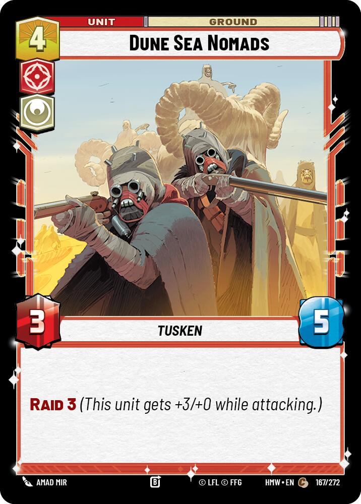 Dune Sea Nomads, Homeworlds 167/272