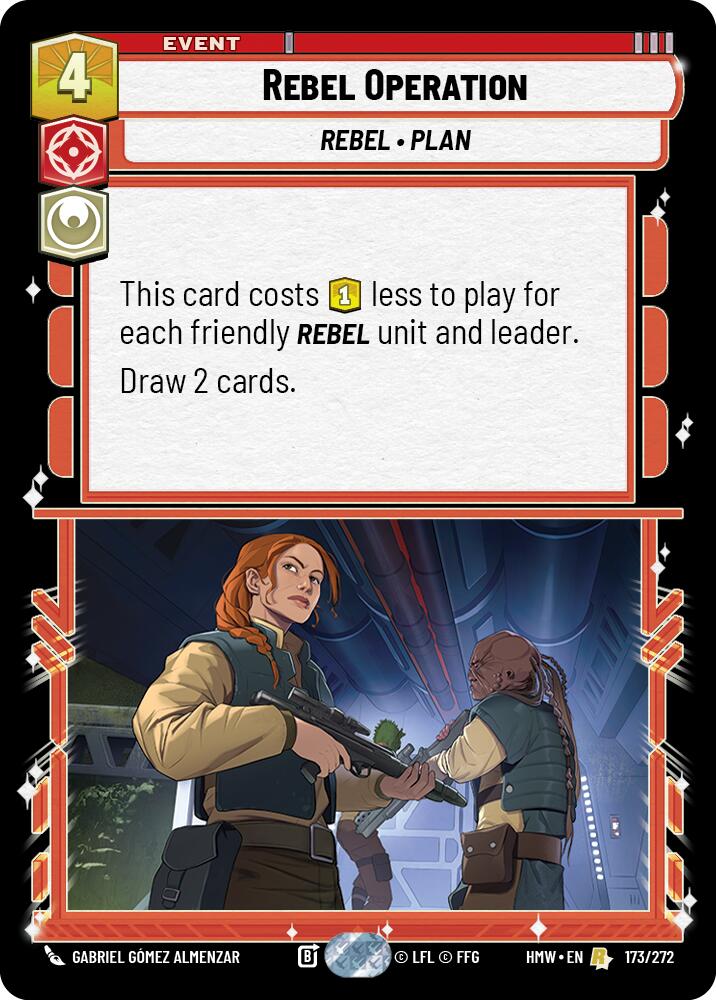 Rebel Operation, Homeworlds 173/272
