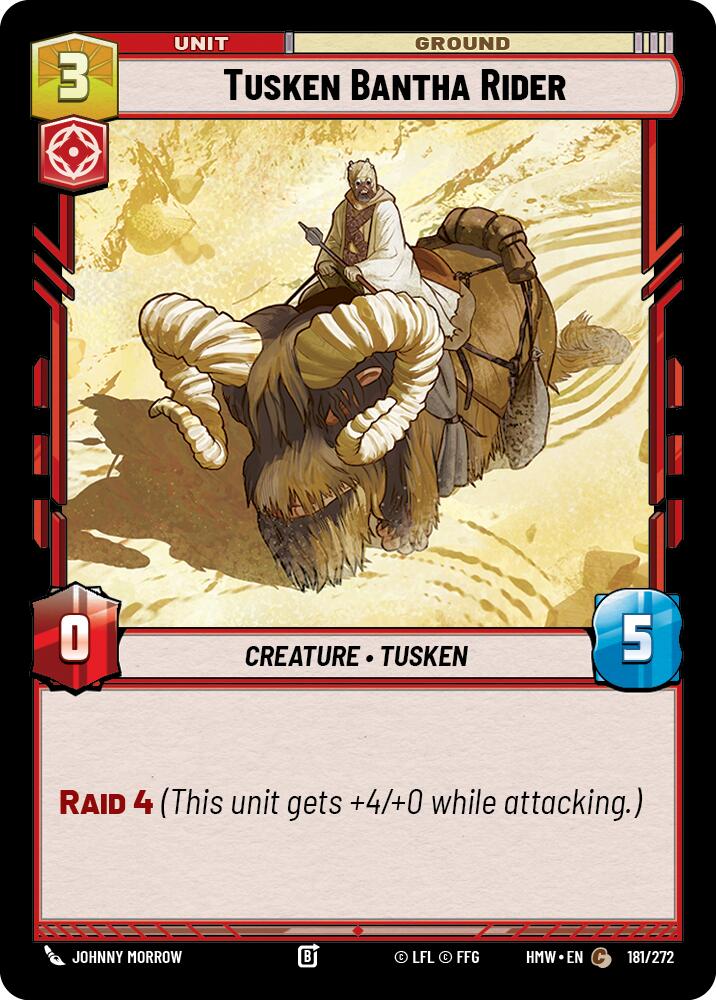 Tusken Bantha Rider, Homeworlds 181/272