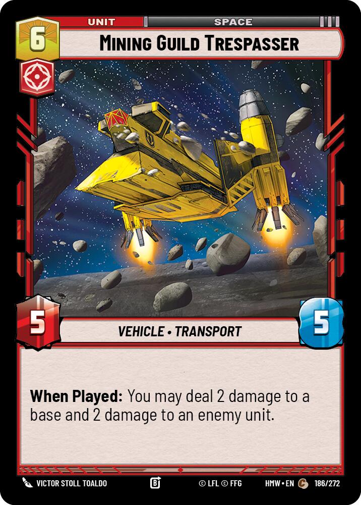 Mining Guild Trespasser, Homeworlds 186/272