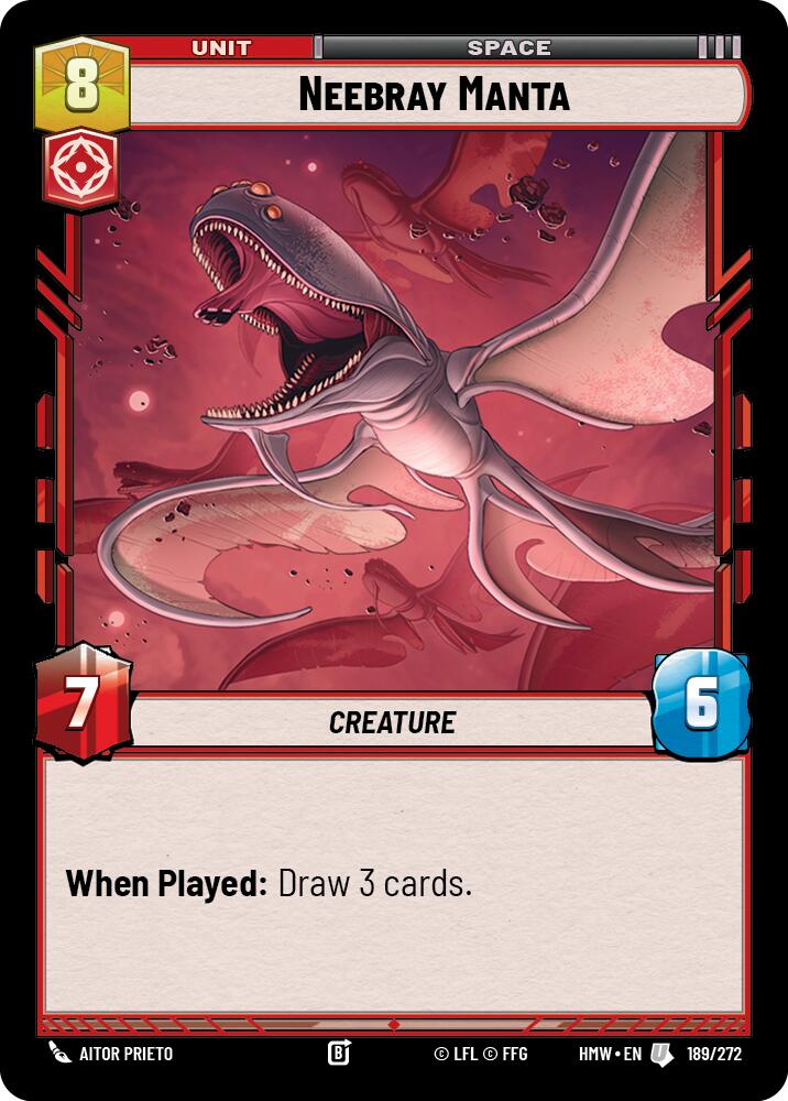Neebray Manta, Homeworlds 189/272