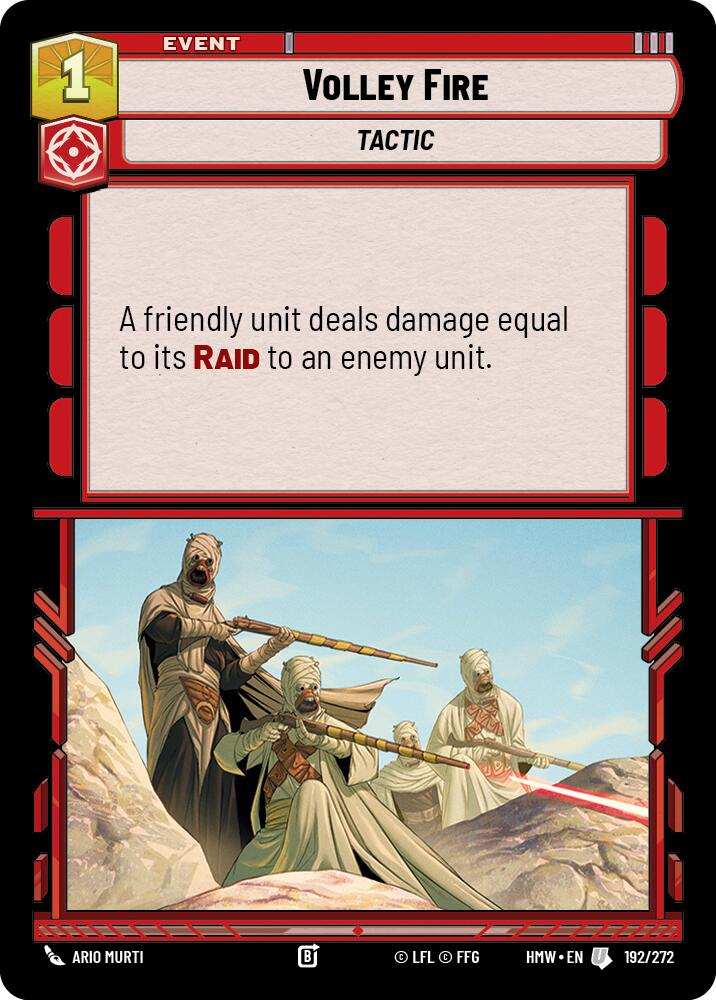 Volley Fire, Homeworlds 192/272