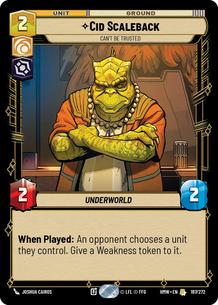 Cid Scaleback - Can't Be Trusted, Homeworlds 197/272