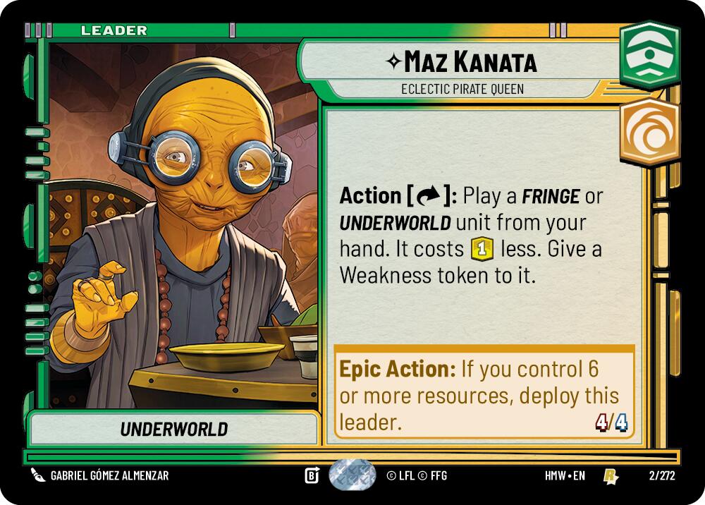 Maz Kanata - Eclectic Pirate Queen, Homeworlds 2/272