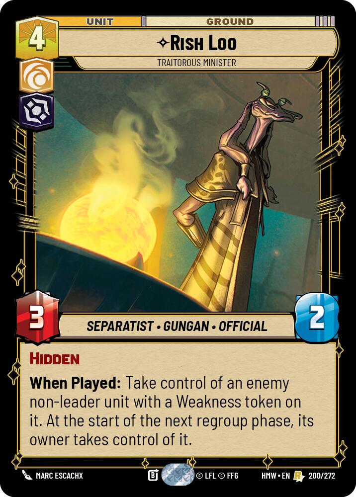Rish Loo - Traitorous Minister, Homeworlds 200/272