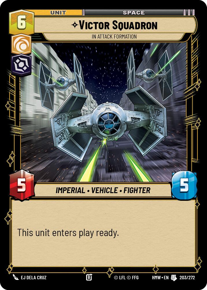 Victor Squadron - In Attack Formation, Homeworlds 203/272