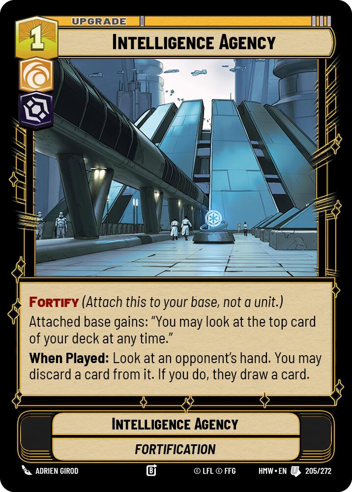 Intelligence Agency, Homeworlds 205/272