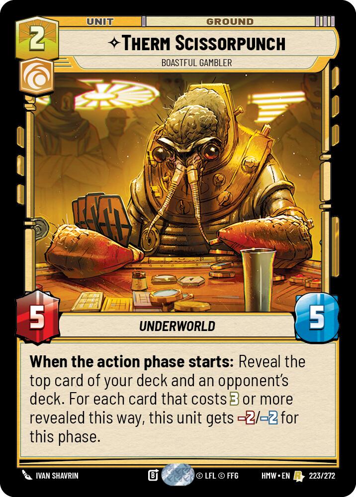 Therm Scissorpunch - Boastful Gambler, Homeworlds 223/272