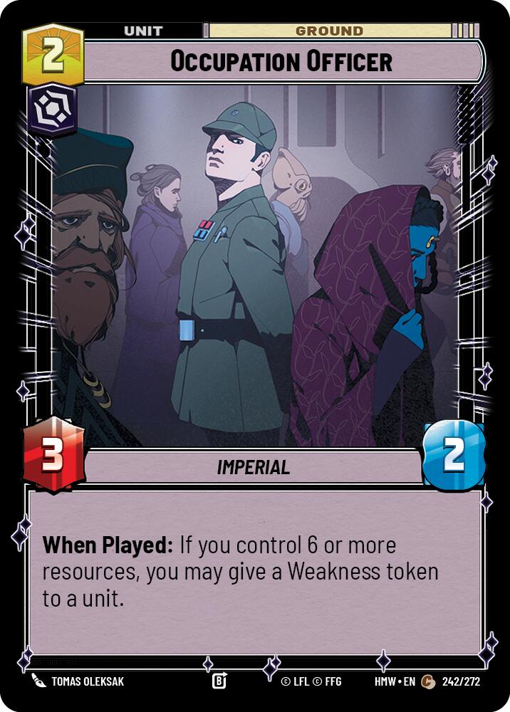 Occupation Officer, Homeworlds 242/272