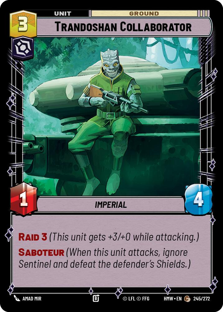 Trandoshan Collaborator, Homeworlds 245/272