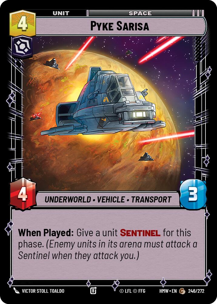 Pyke Sarisa, Homeworlds 246/272