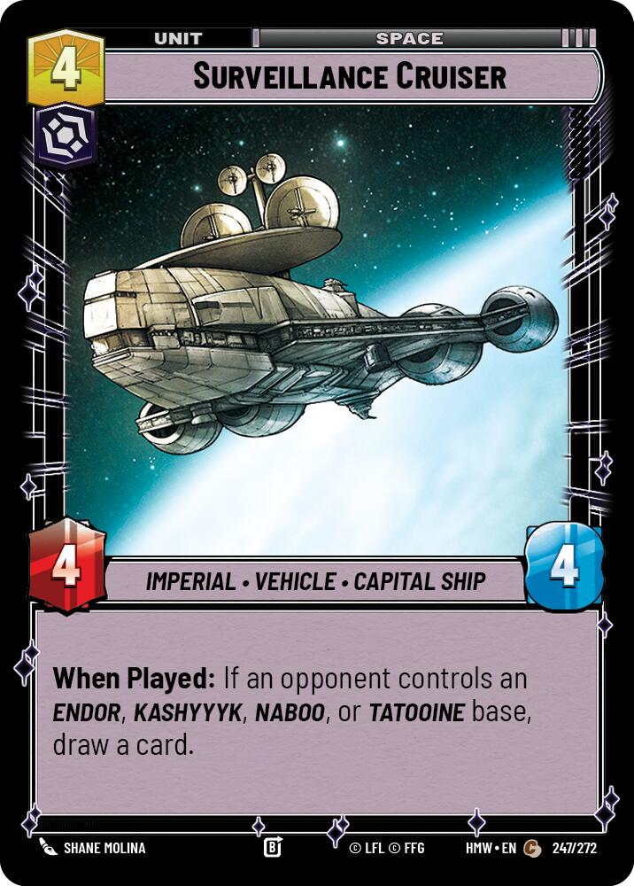 Surveillance Cruiser, Homeworlds 247/272
