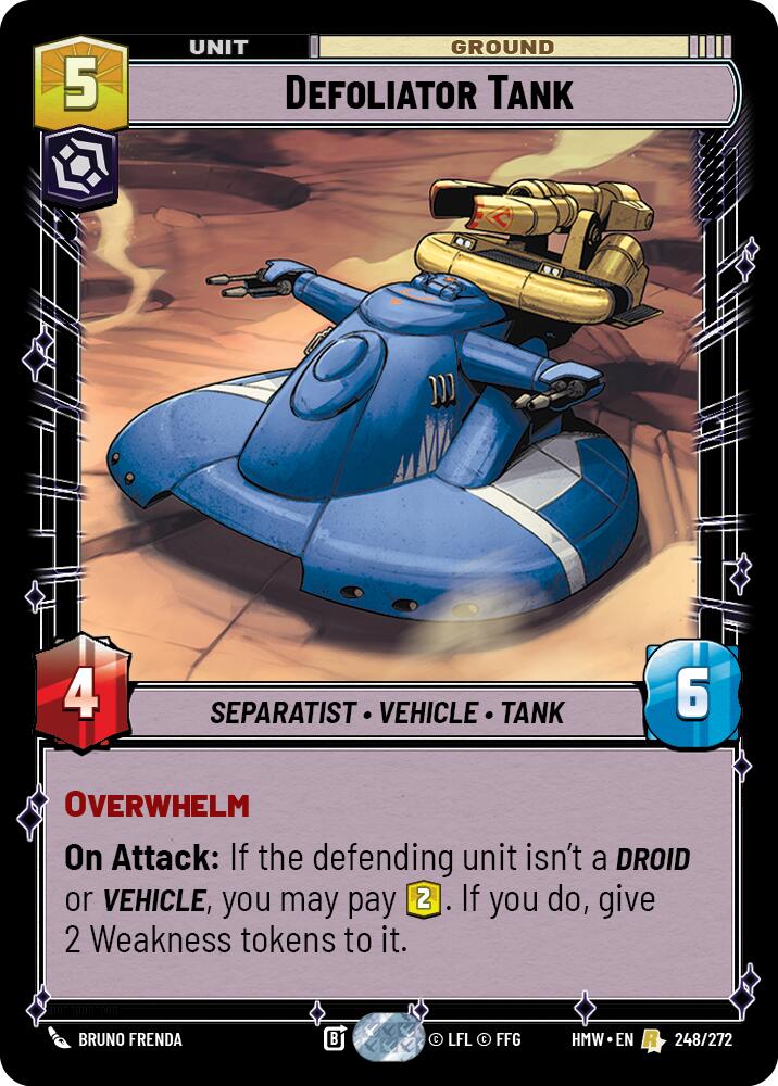 Defoliator Tank, Homeworlds 248/272
