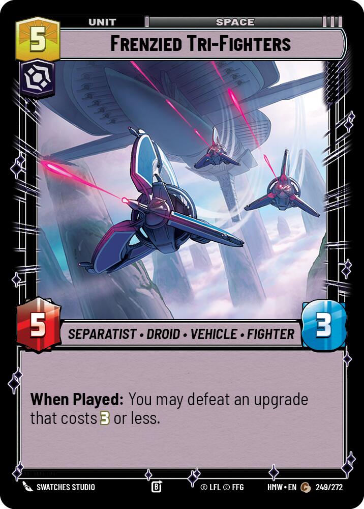 Frenzied Tri-Fighters, Homeworlds 249/272