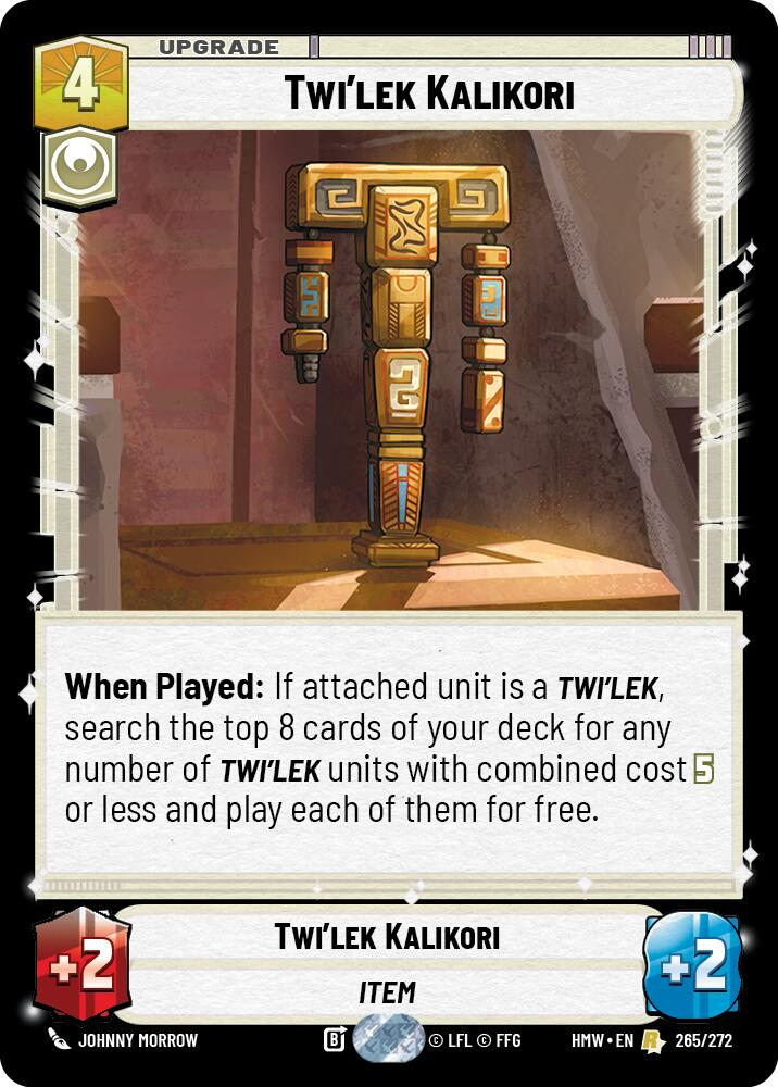 Twi'lek Kalikori, Homeworlds 265/272