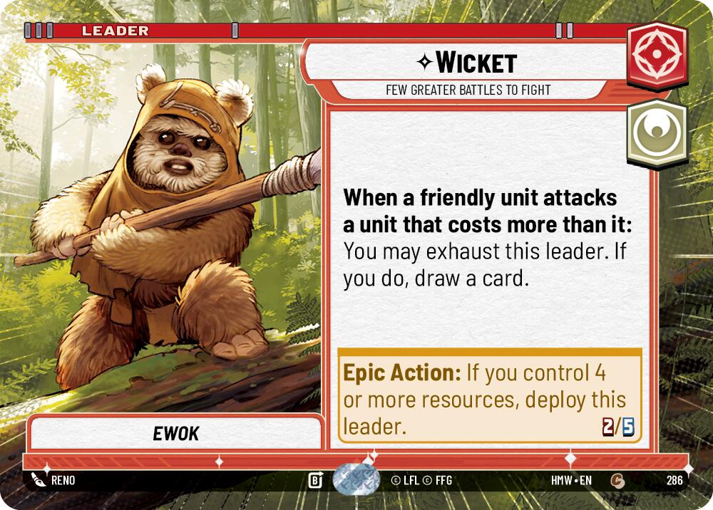 Wicket - Few Greater Battles to Fight (Hyperspace), Homeworlds 286