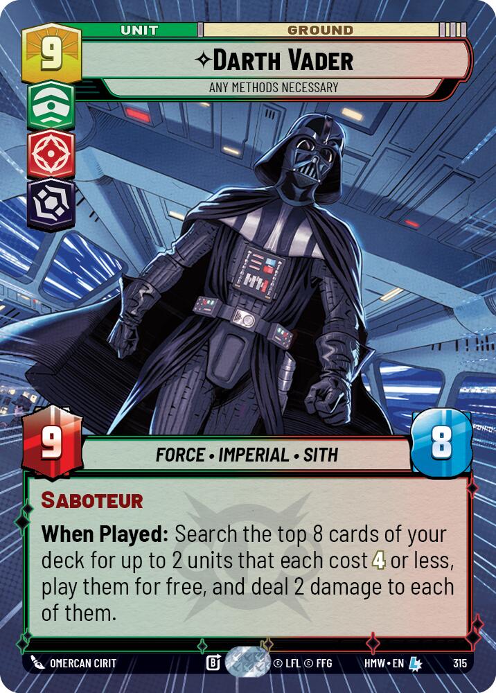 Darth Vader - Any Methods Necessary (Hyperspace), Homeworlds 315